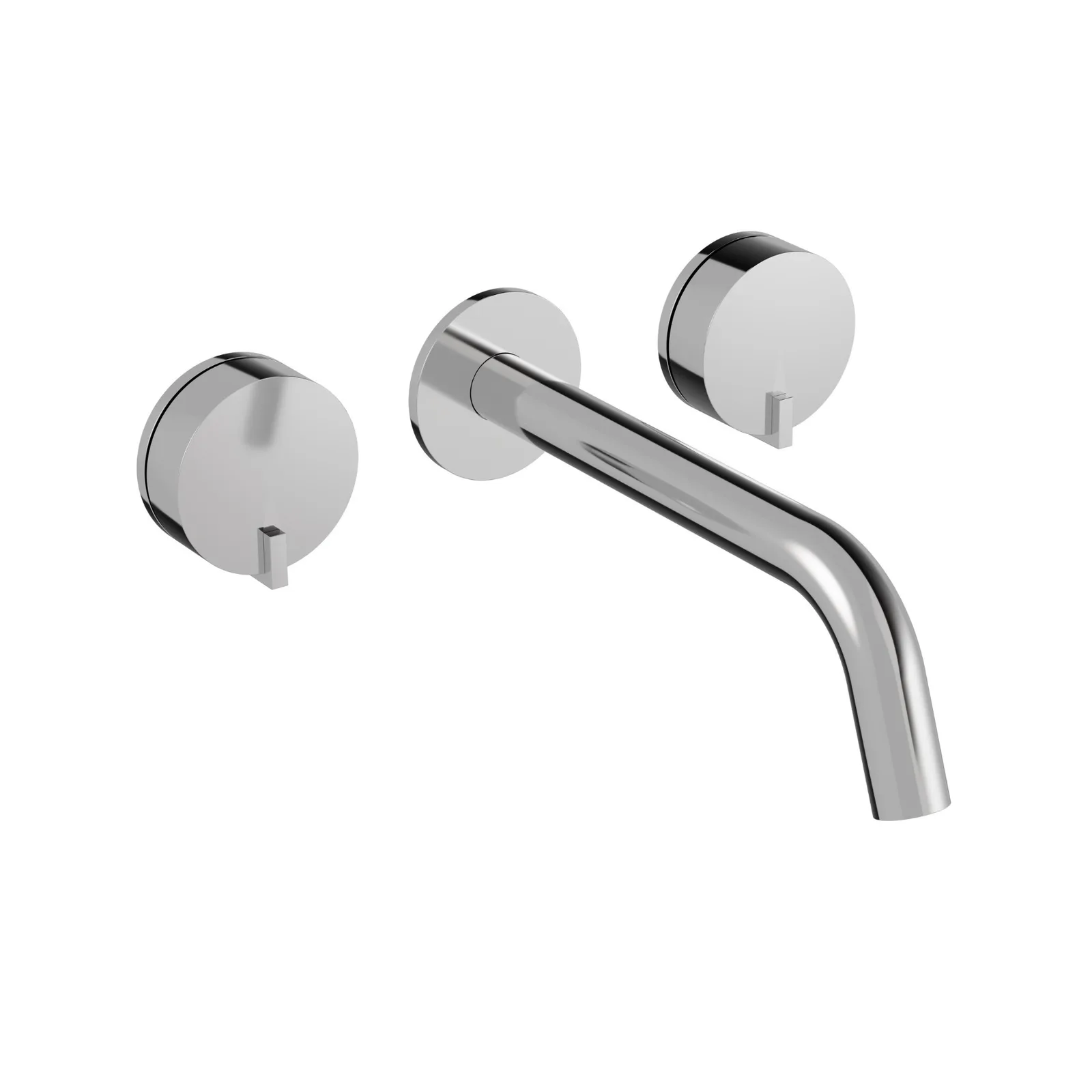 Misturador de Parede para Lavatório com Bica 220mm Chrome Doka Quantum