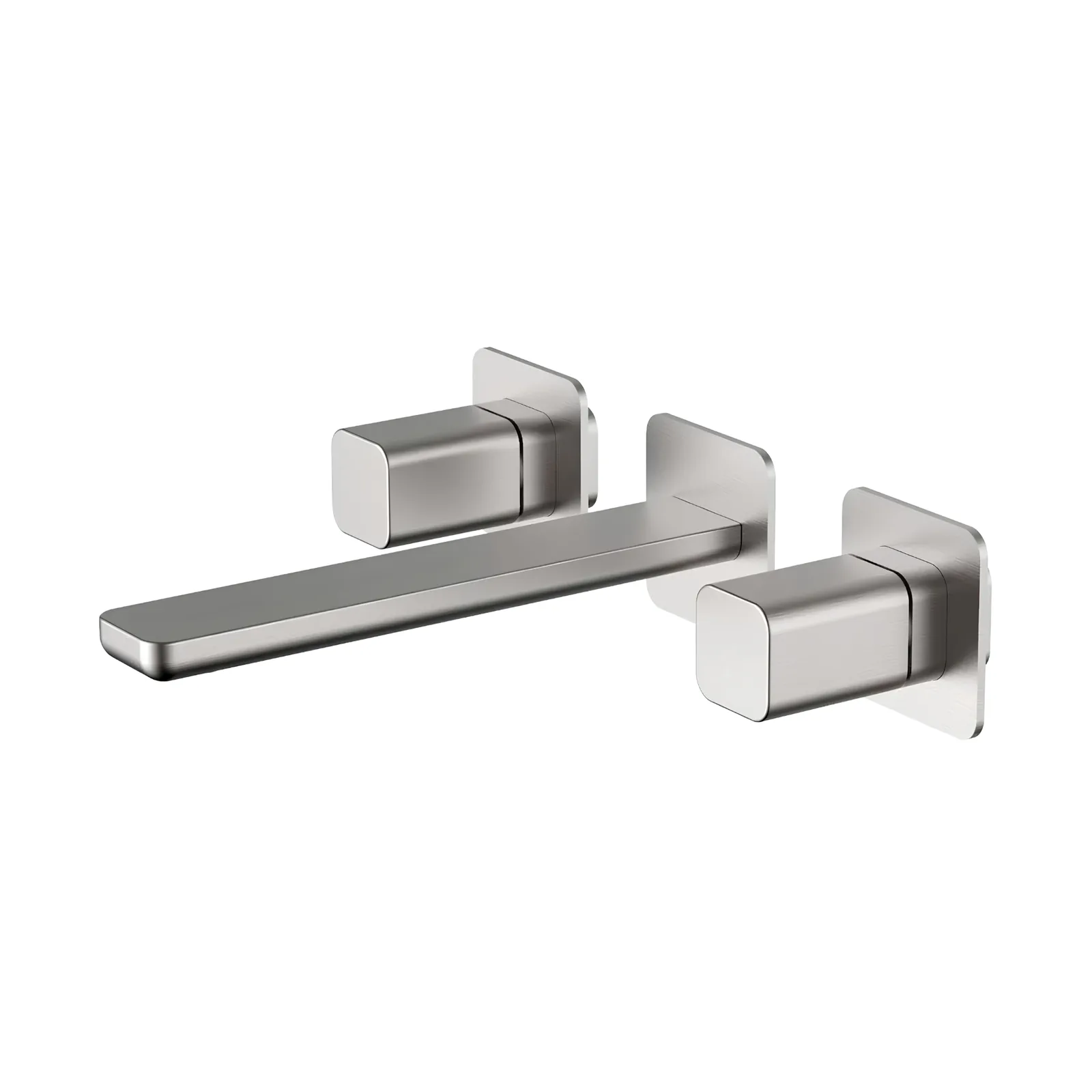 Misturador Quente e Frio de Parede para Lavatório Brushed Nickel Doka Rivvo