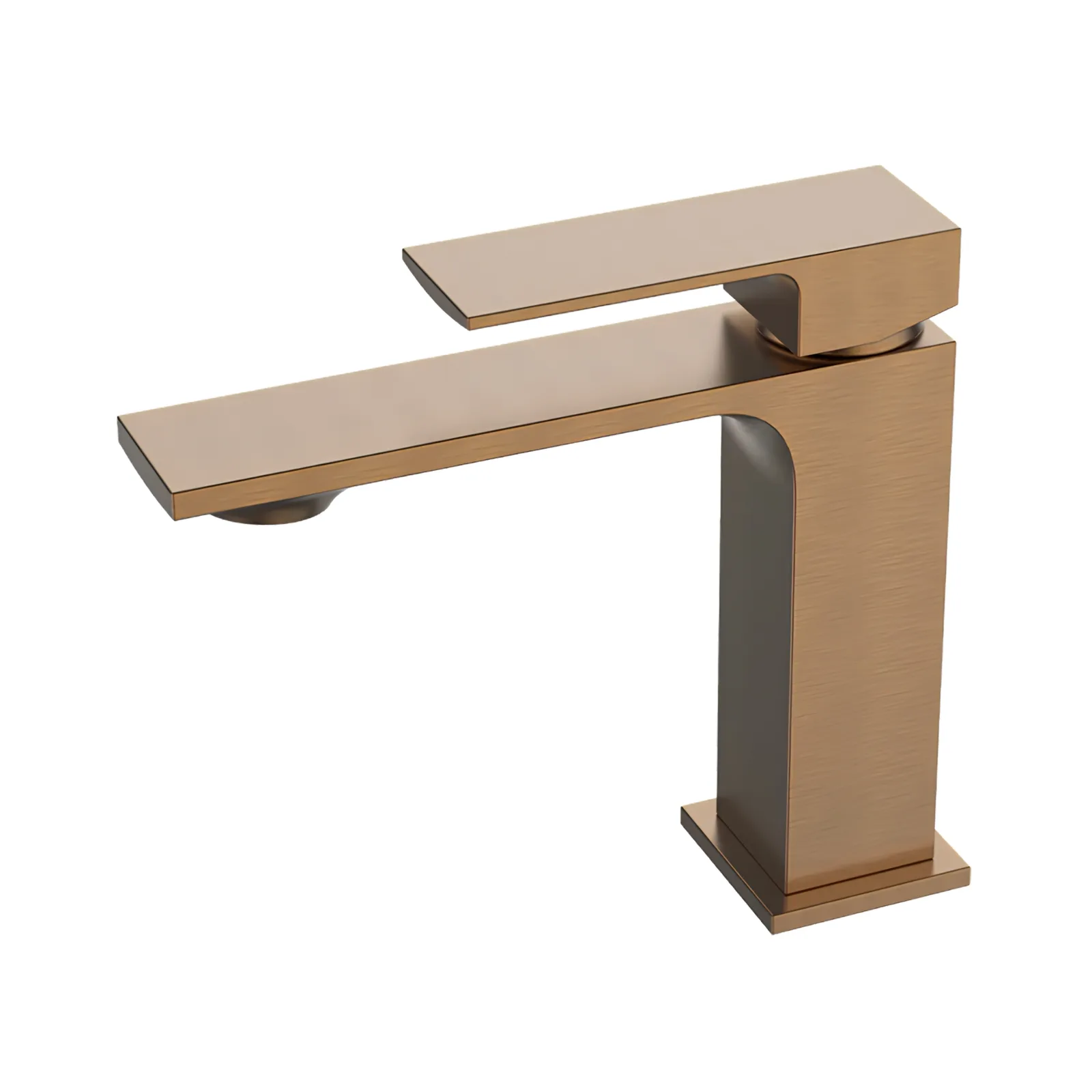 Misturador Monocomando Bica Baixa Cobre Escovado Lexxa Bagno Slimt