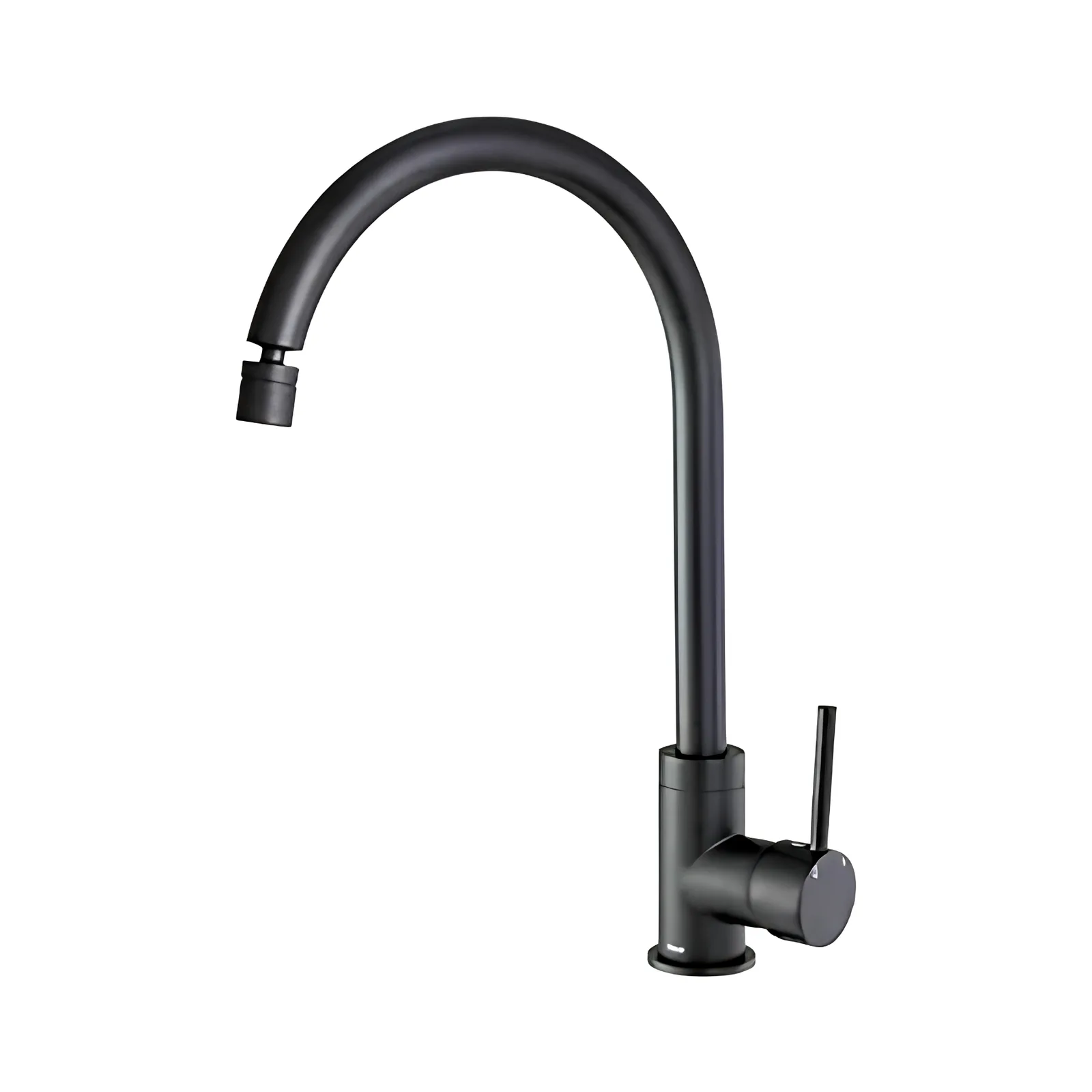 Monocomando Cozinha Bancada Preto Matte 7007 75 Meber Minimal