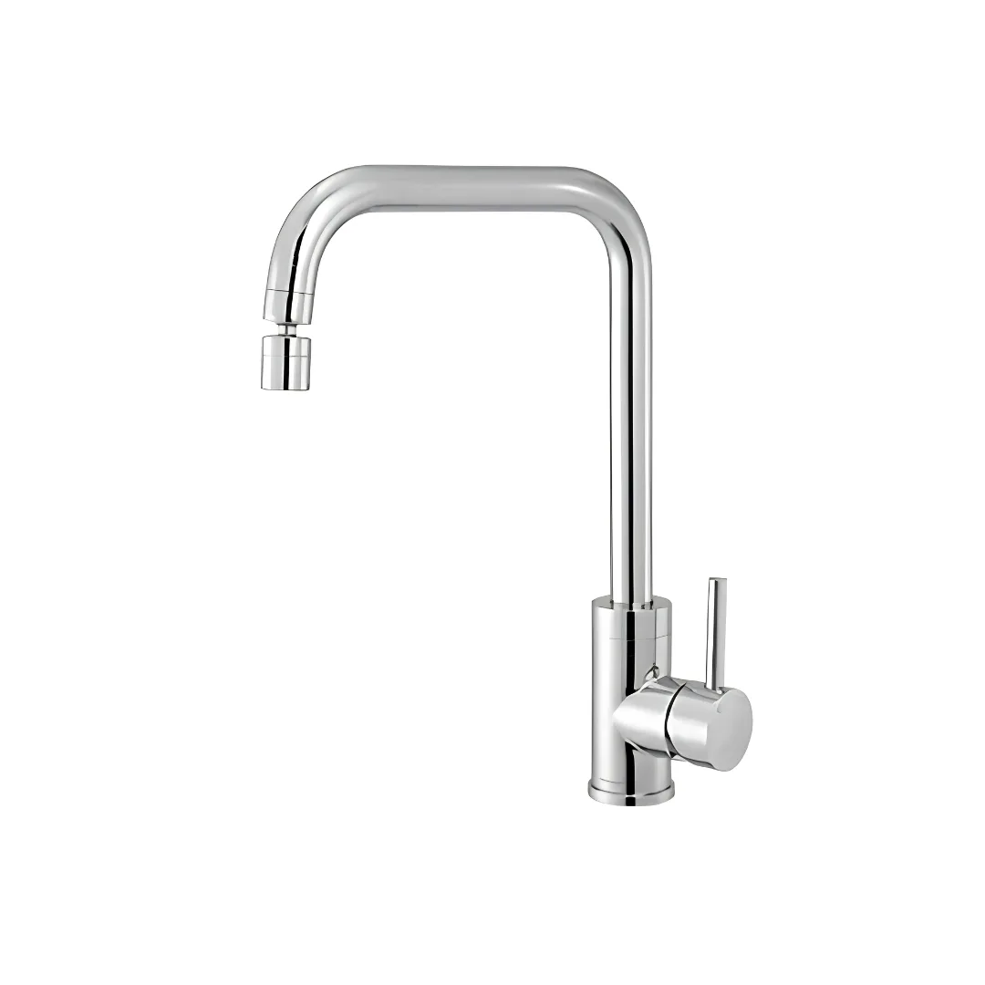 Monocomando de Bancada Para Cozinha 7011 C75 BA AA Aço Escovado Meber Minimal