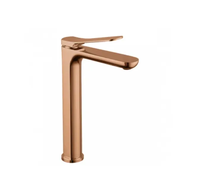 Misturador para banheiro bica alta Rubinettos La Vie 4006 Rosé Gold