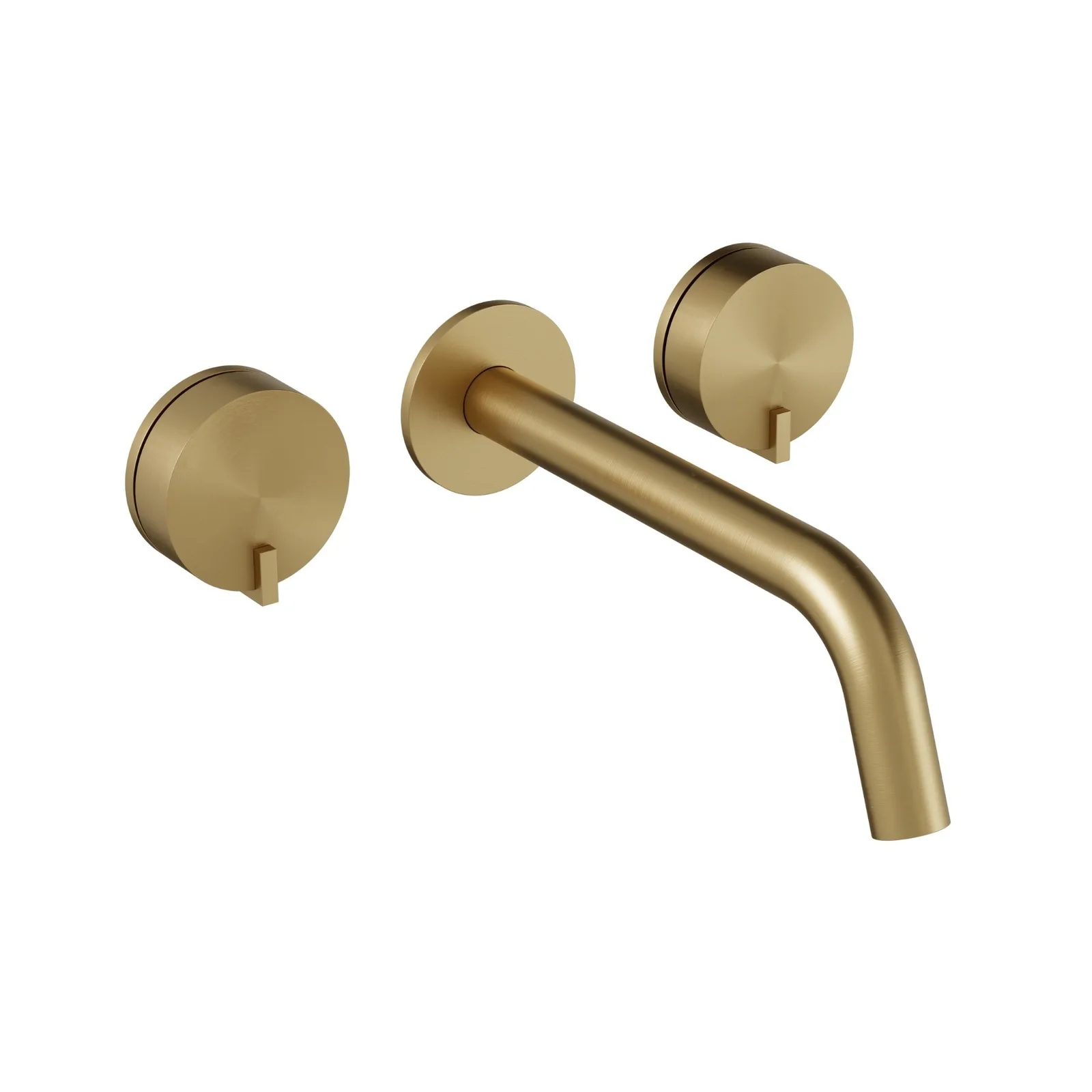 Misturador de Parede para Banheiro com Bica 220mm Brushed Gold Doka Quantum