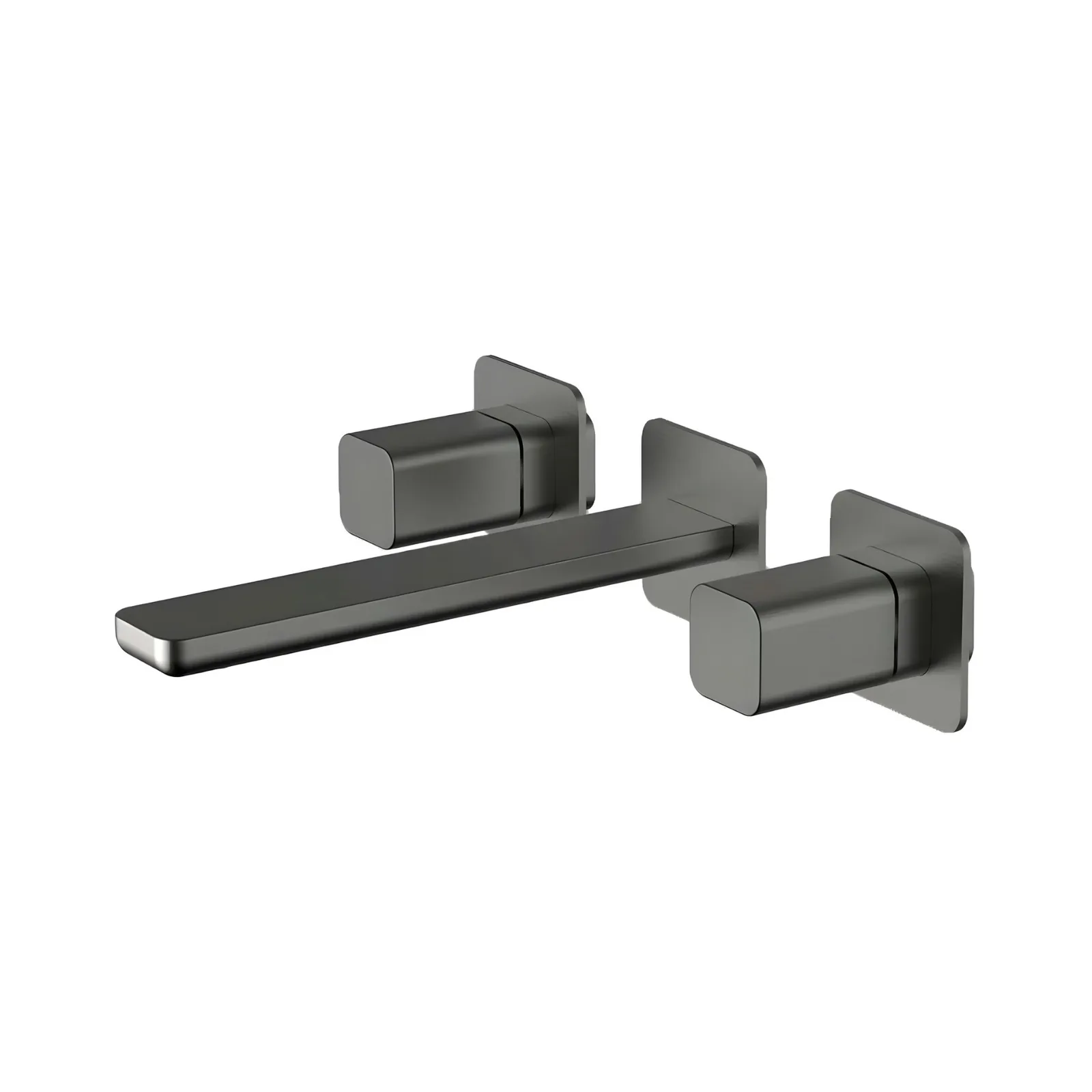 Misturador Quente e Frio de Parede para Lavatório GunMetal Doka Rivvo