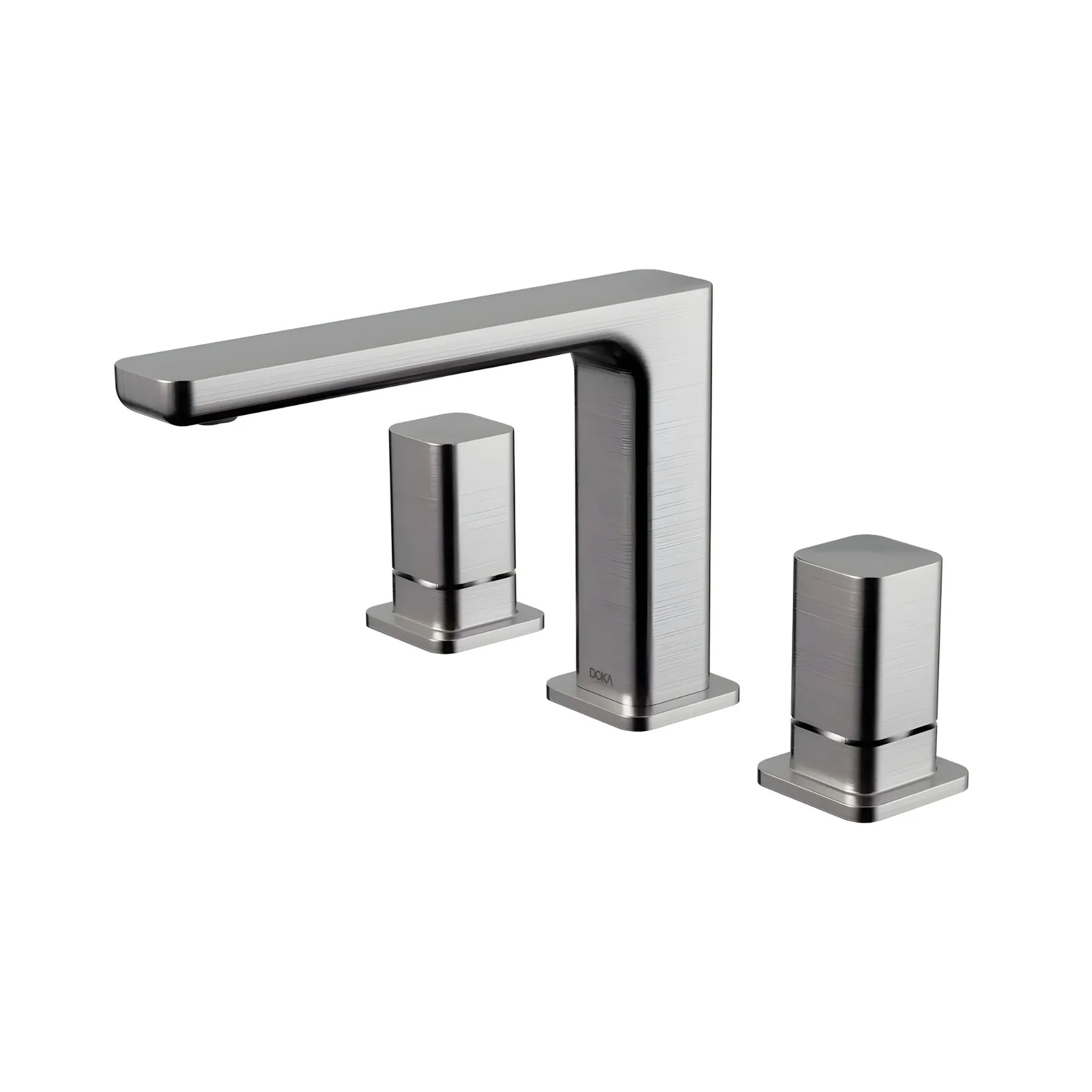 Misturador Quente e Frio para Lavatório Brushed Nickel Doka Rivvo