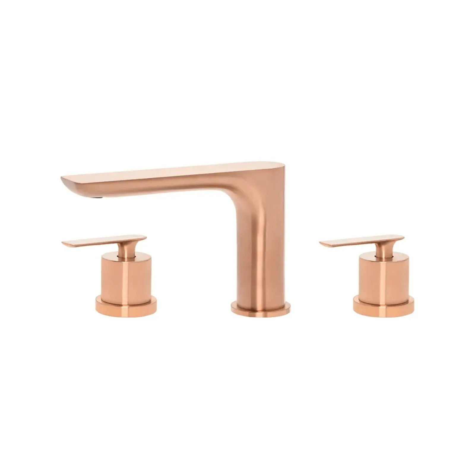 Misturador Quente E Frio Para Lavatório Brushed Rose Gold Doka Rainbow