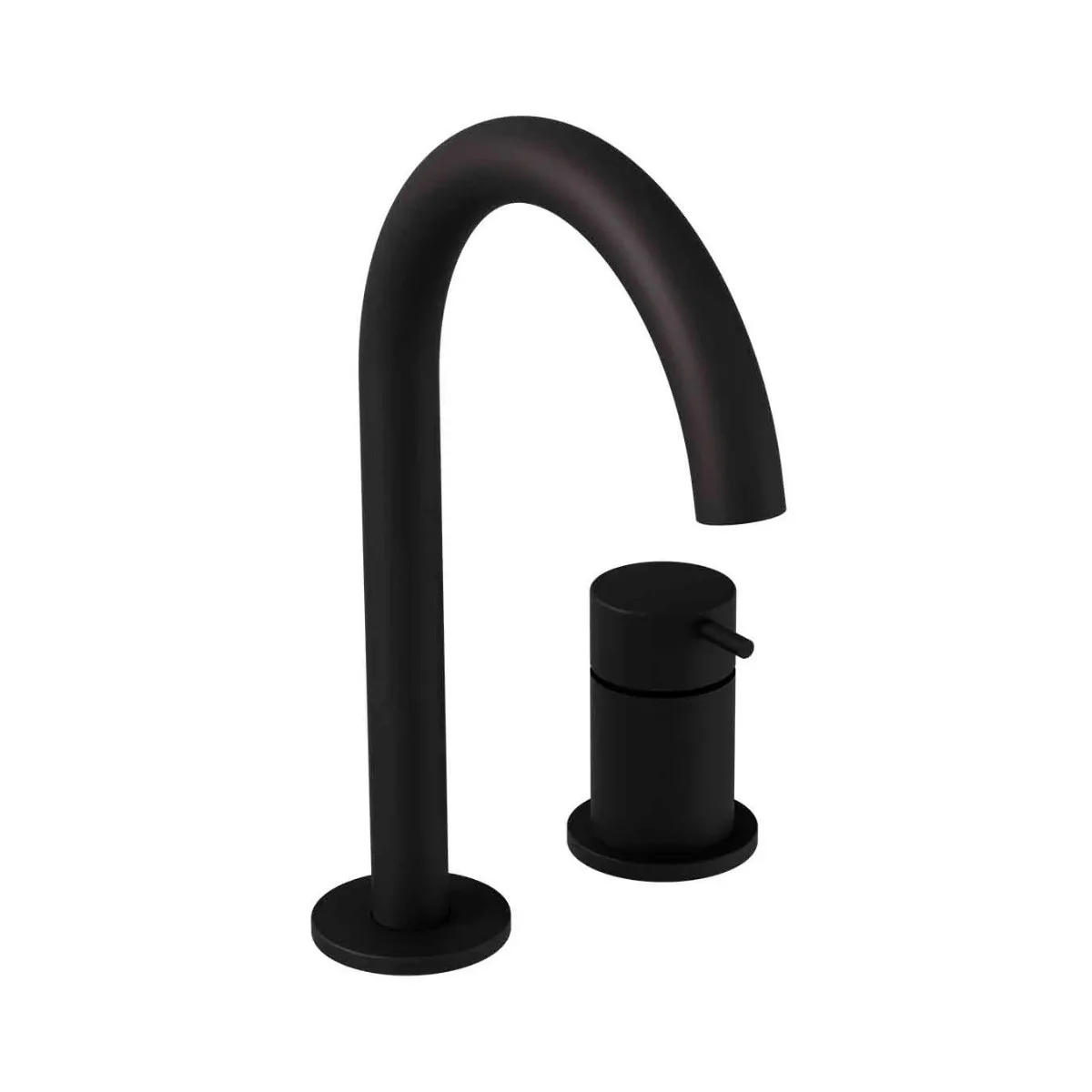 Monocomando de Bancada para Banheiro com Acionamento Matt Black Doka Loop