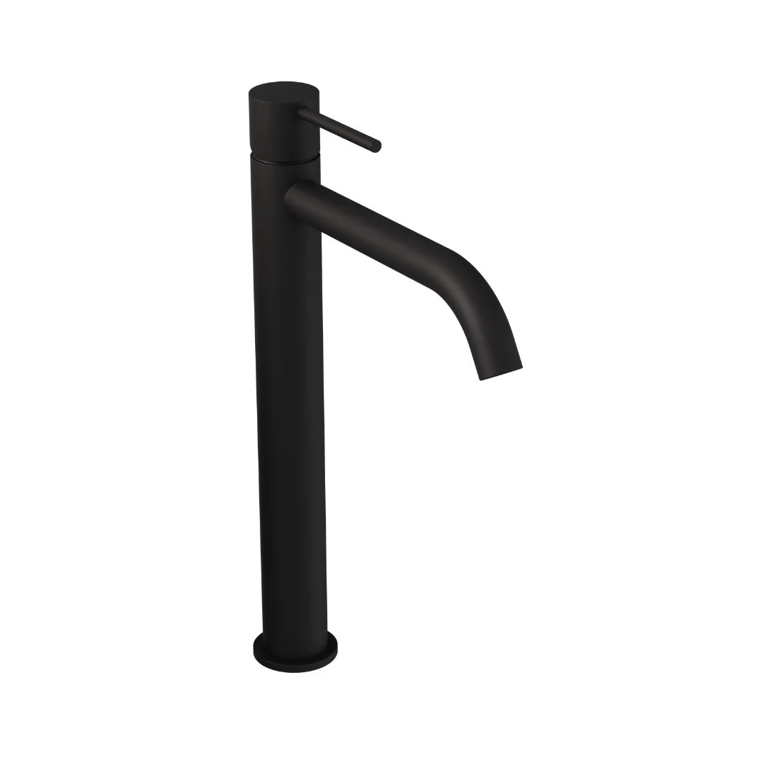 Monocomando De Bancada Para Banheiro Matt Black Doka Loop