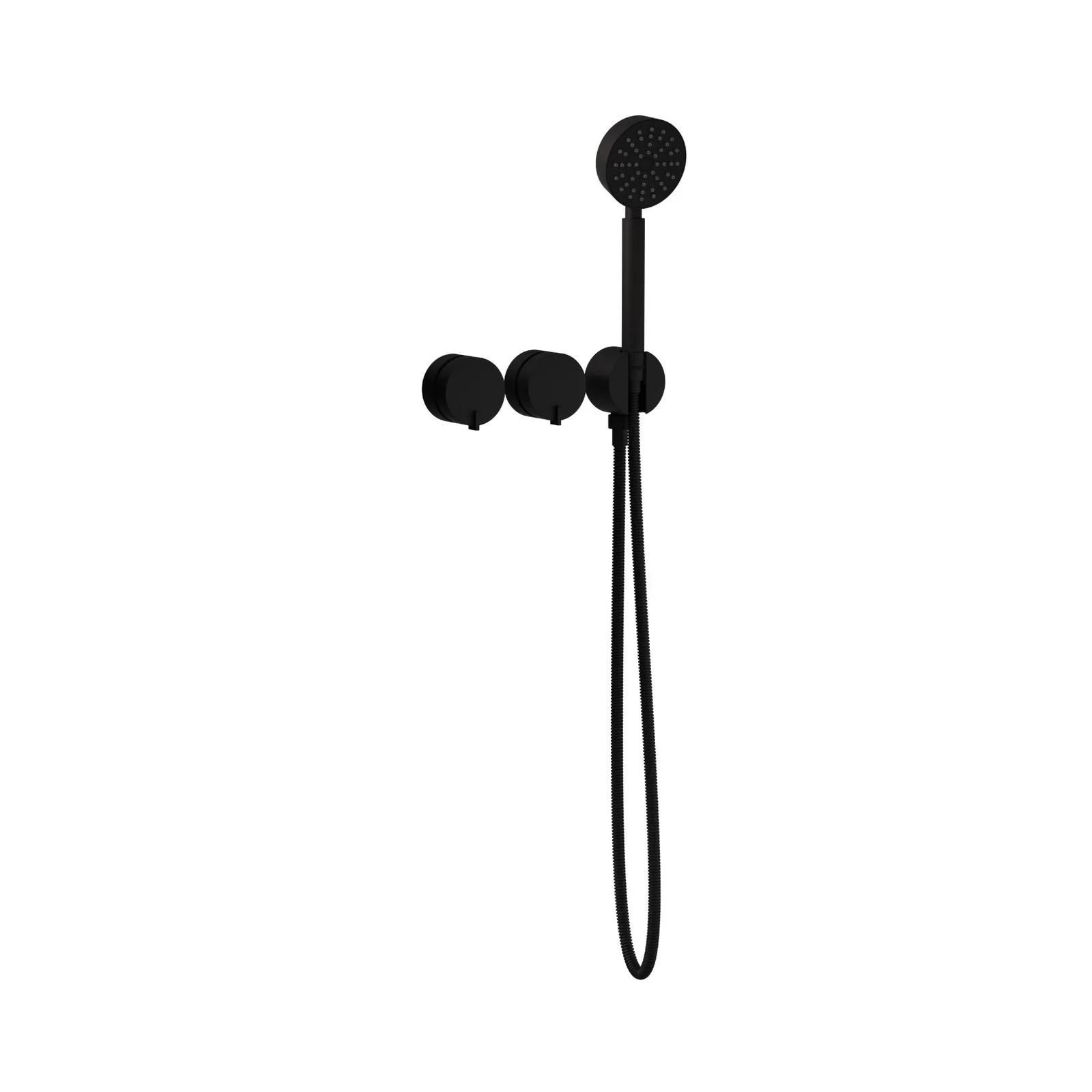 Monocomando para Chuveiro/ Banheira com Desviador e Ducha Manual Matt Black Doka Quantum