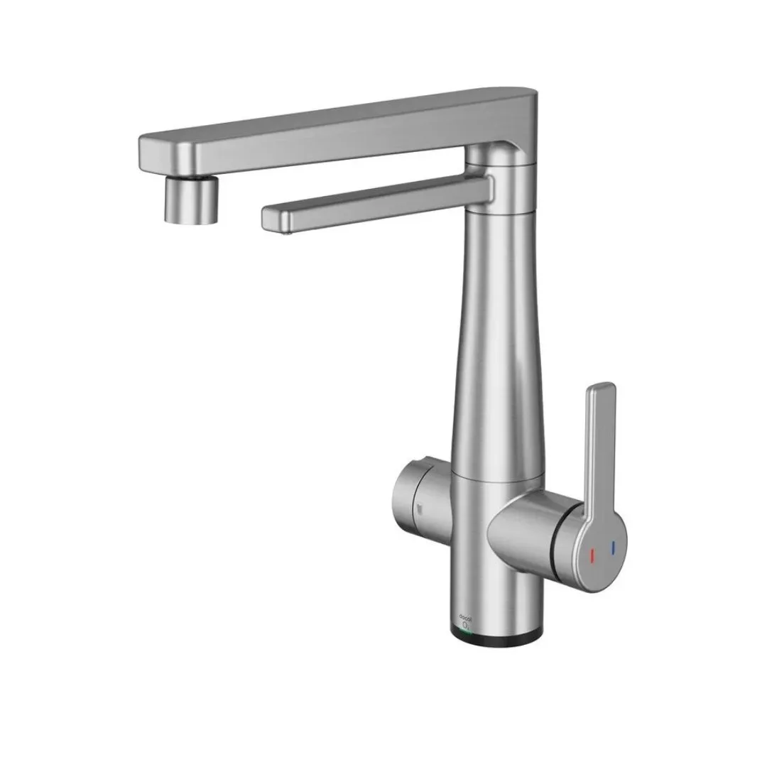 Monocomando De Bancada Para Cozinha Com Ozônio Inox Escovado Docol Vitalis