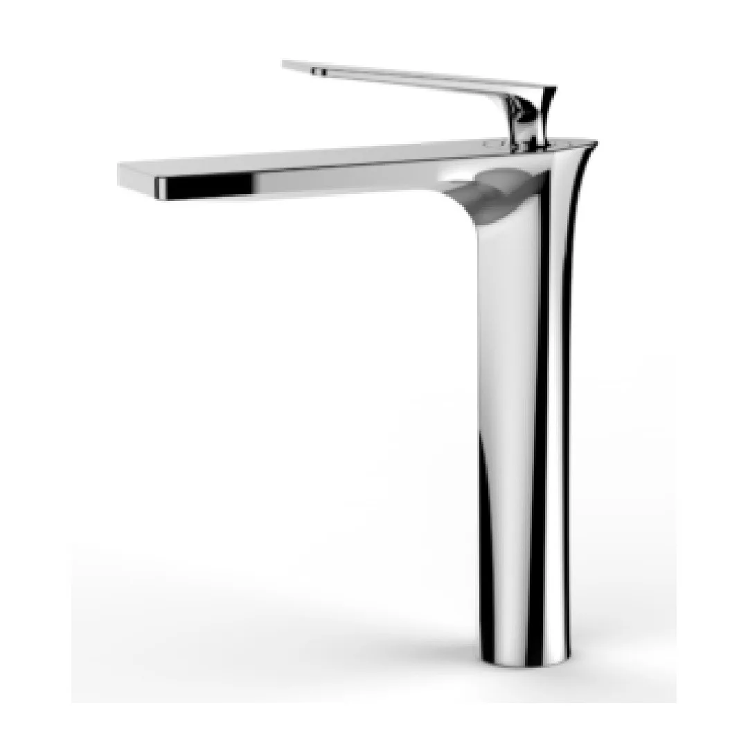 Monocomando de bancada para banheiro bica alta Lexxa Bagno Curve Cromado