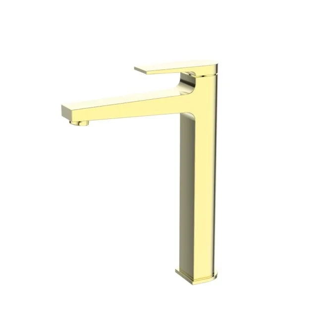 Monocomando de bancada para banheiro bica alta Lexxa Bagno Squad Dourado