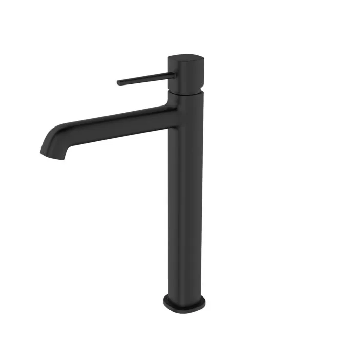 Monocomando de bancada para banheiro bica alta Lexxa Bagno Tube Preto Fosco