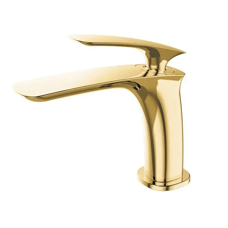 Monocomando de bancada para banheiro bica baixa Lexxa Bagno Evoq Dourado