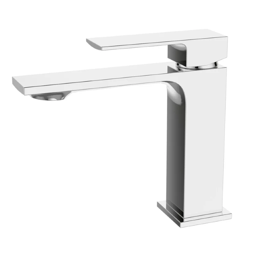 Monocomando de bancada para banheiro bica baixa Lexxa Bagno Slimt Cromado