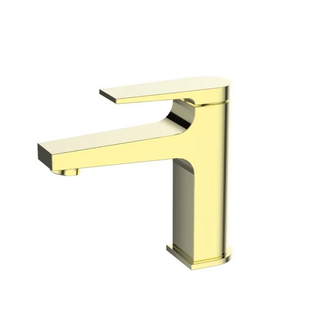 Monocomando de bancada para banheiro bica baixa Lexxa Bagno Squad Dourado