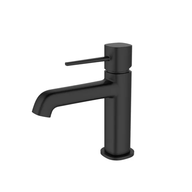 Monocomando de bancada para banheiro bica baixa Lexxa Bagno Tube Preto Fosco