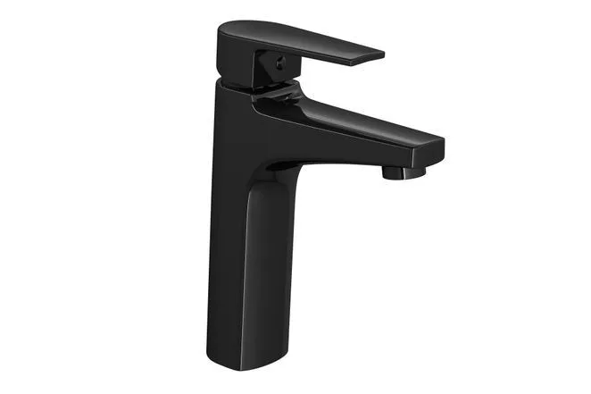 Monocomando de Bancada para Banheiro Bica Média Deca Level Black Noir