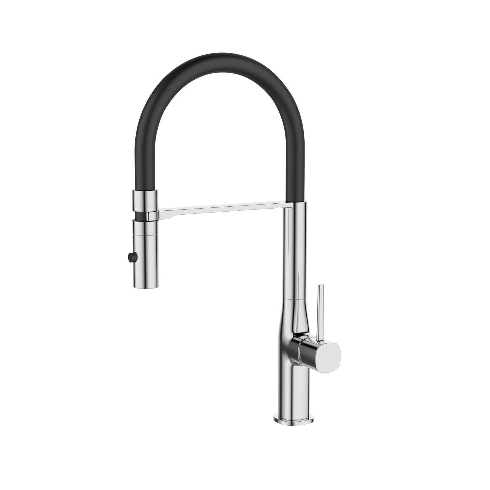 Monocomando De Bancada Para Cozinha Bica Flexível Suporte Com Imã Cromado Dax Thelon