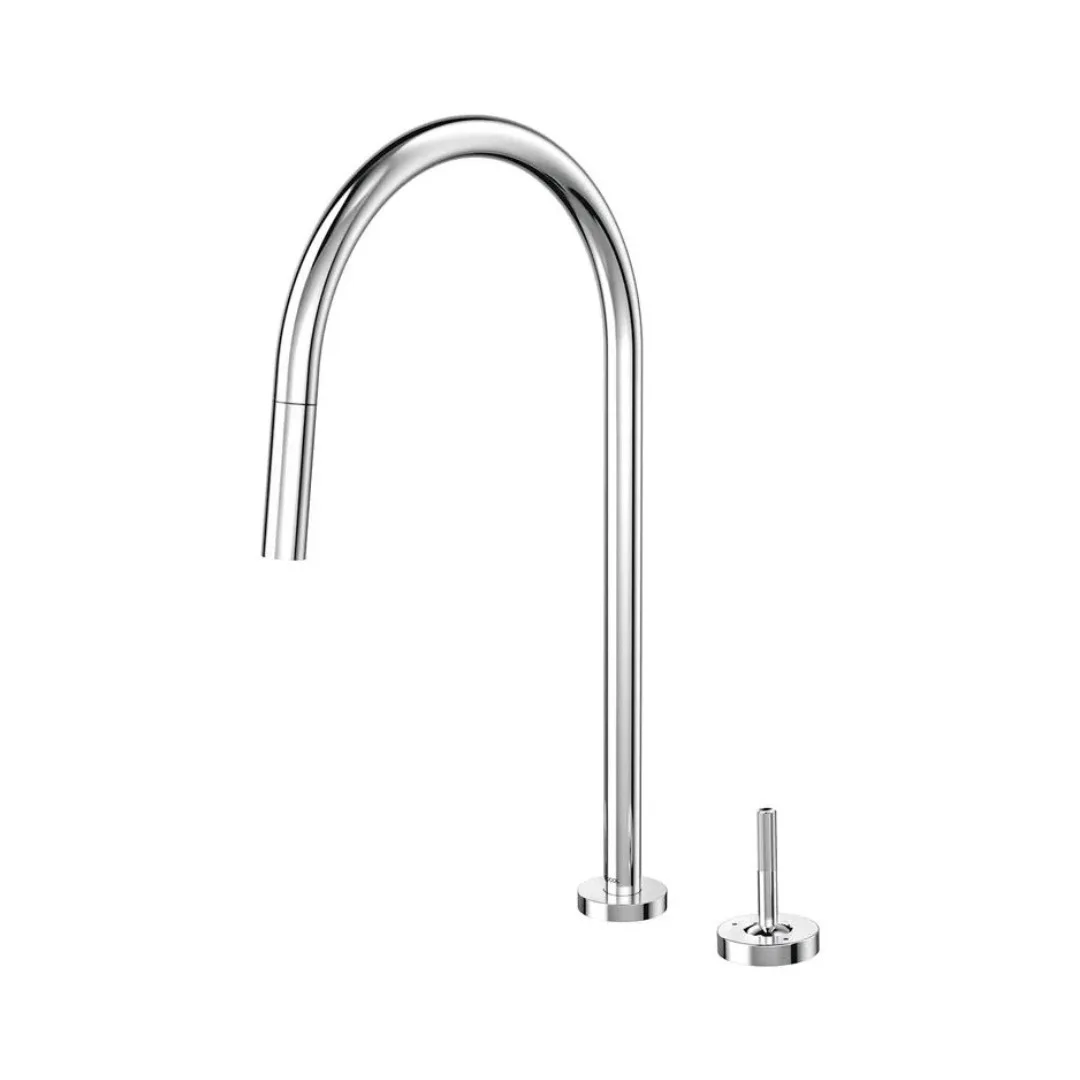 Monocomando de Bancada para Cozinha com Ducha Retrátil e Acionamento em Joystick Docol Mix&Match Cromado