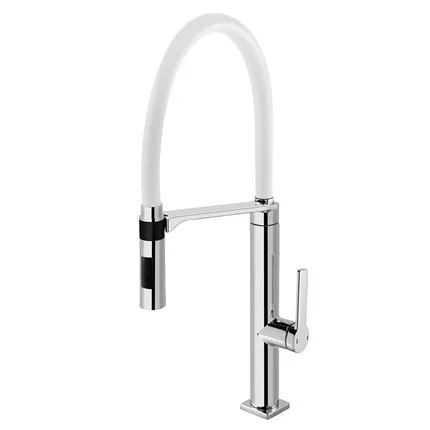 Monocomando de bancada para cozinha Docol Doc Cromado/Branco