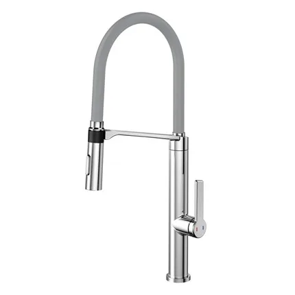 Monocomando de bancada para cozinha Docol Doc Cromado/Cinza