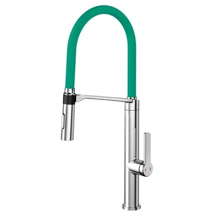 Monocomando de bancada para cozinha Docol Doc Cromado/Verde