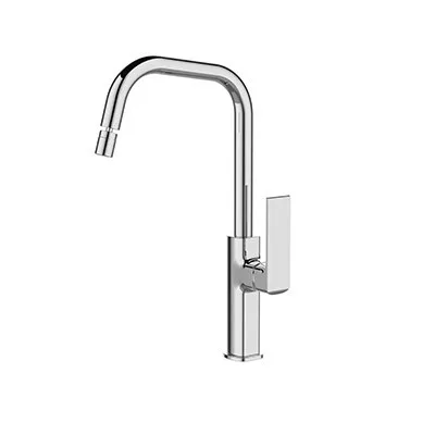 Monocomando de bancada para cozinha Lexxa Bagno Frame Cromado