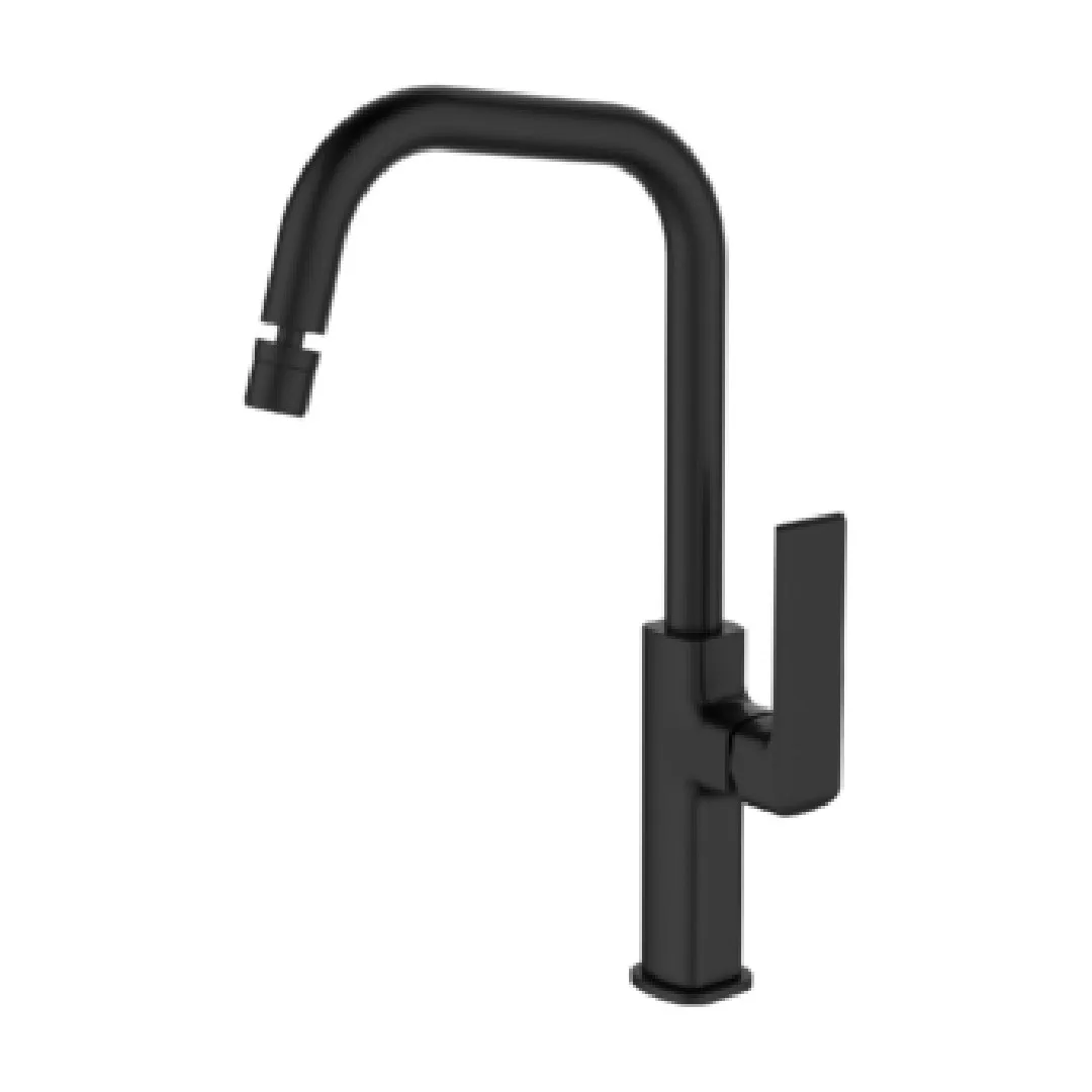 Monocomando de bancada para cozinha Lexxa Bagno Frame Preto Fosco