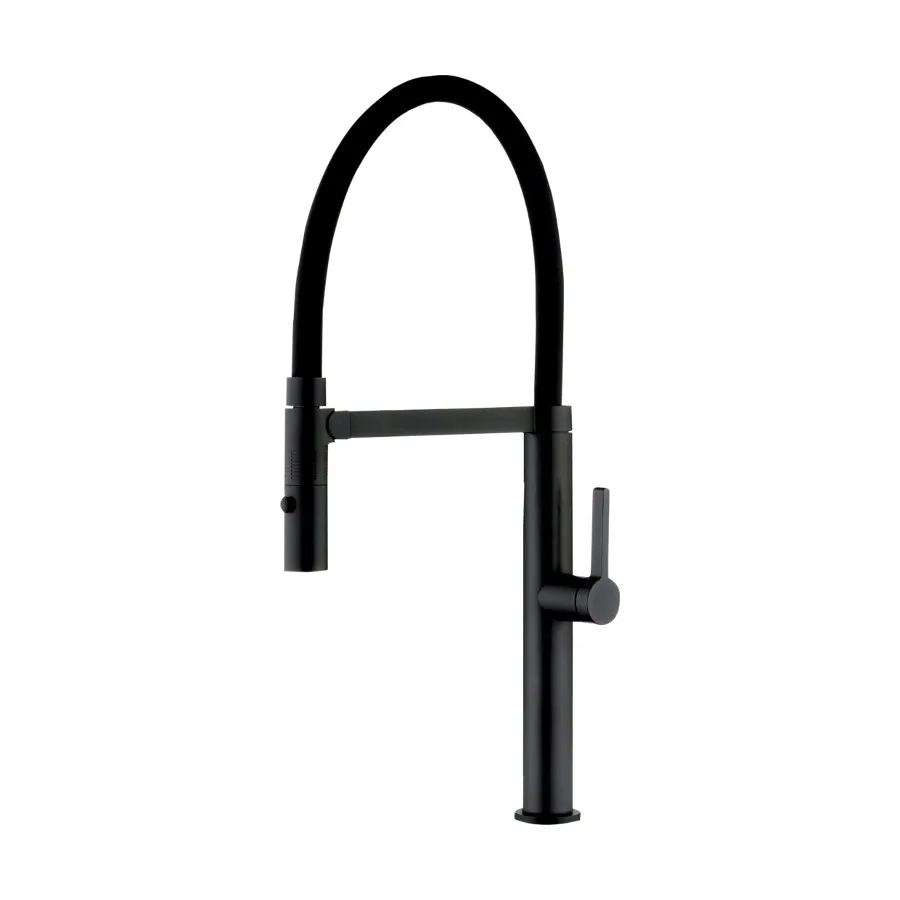 Monocomando de bancada para cozinha Lexxa Bagno Harco Preto Fosco
