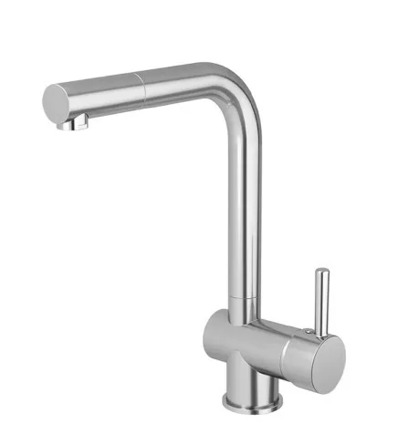 Monocomando de bancada para cozinha Meber Minimal Aço Escovado