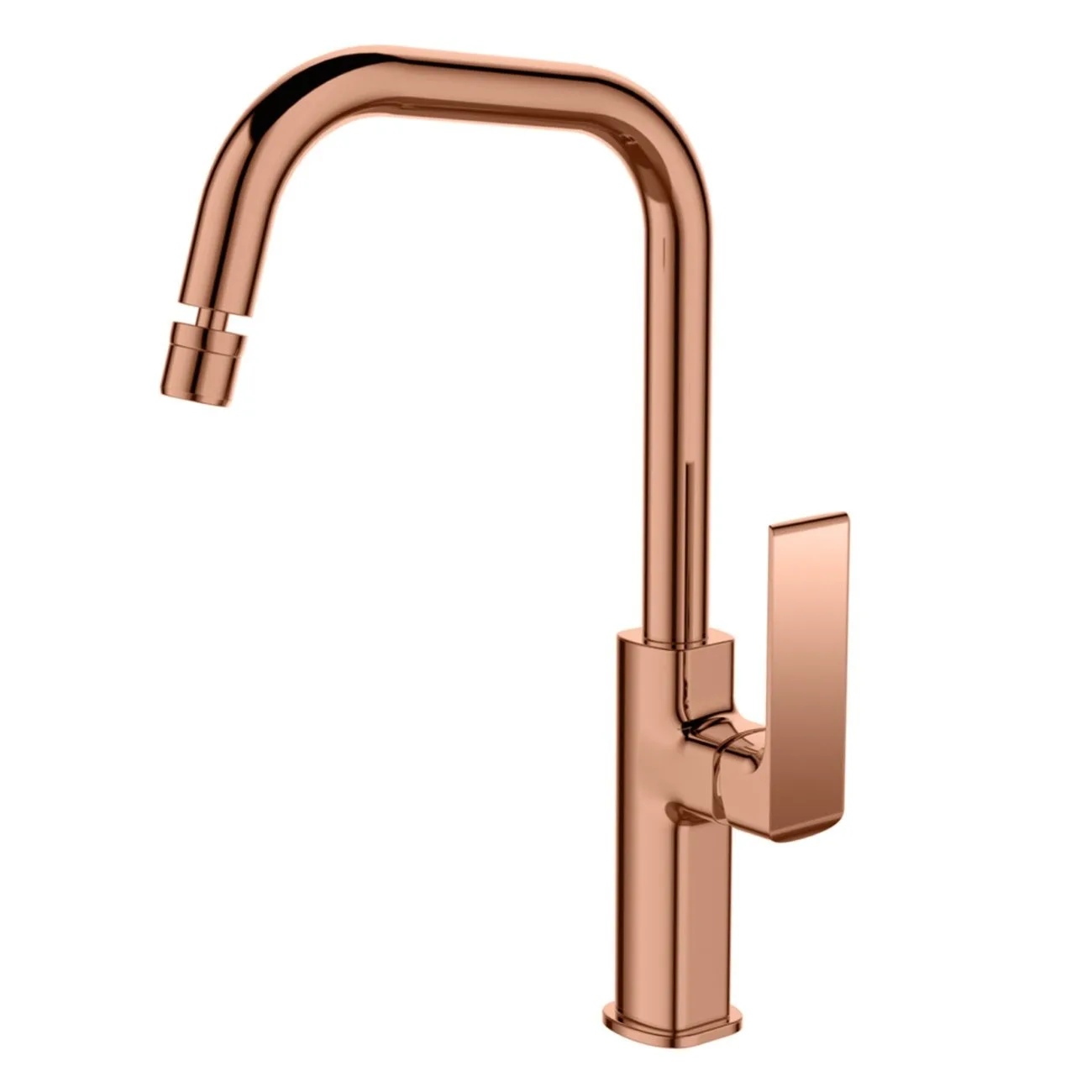 Monocomando de bancada para cozinha Rosé Gold Lexxa Bagno Frame LX2179RG