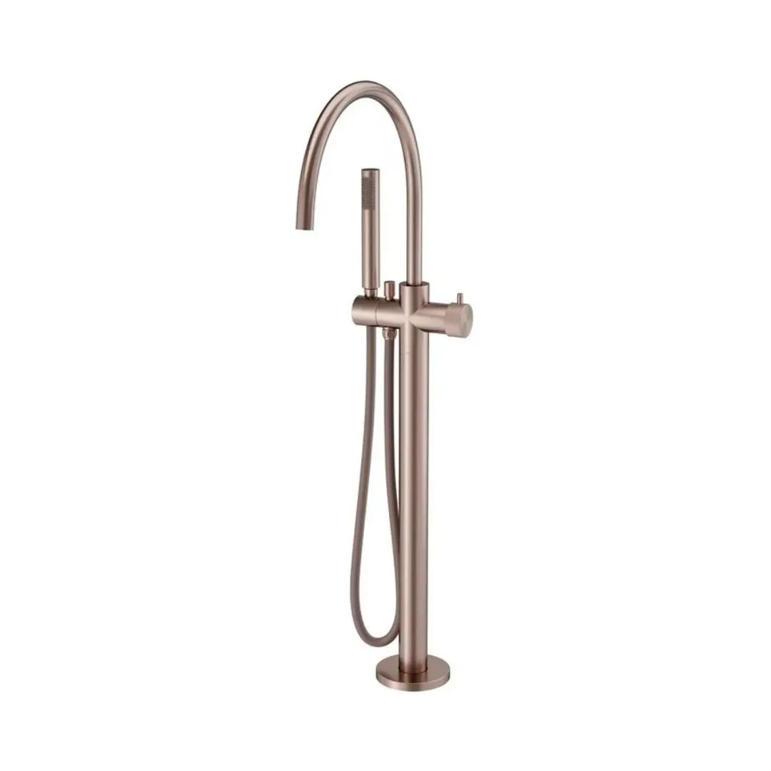Monocomando de Piso com Ducha para Banheira Docol Mix&Match Cobre Escovado