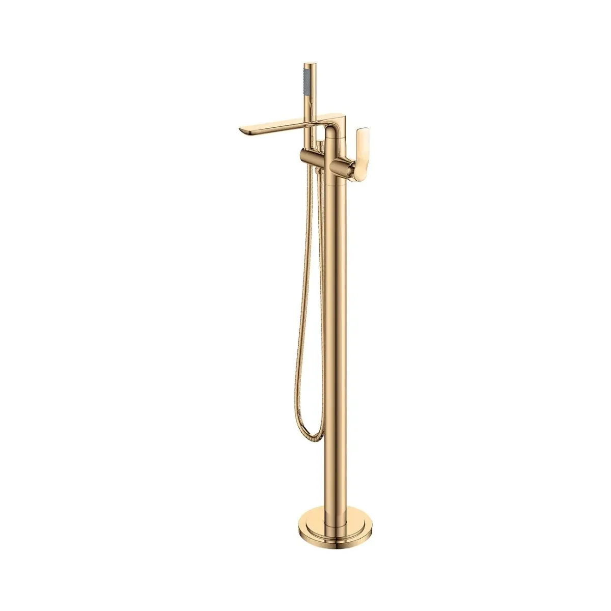 Monocomando de Piso para Banheira Gold Doka Rainbow