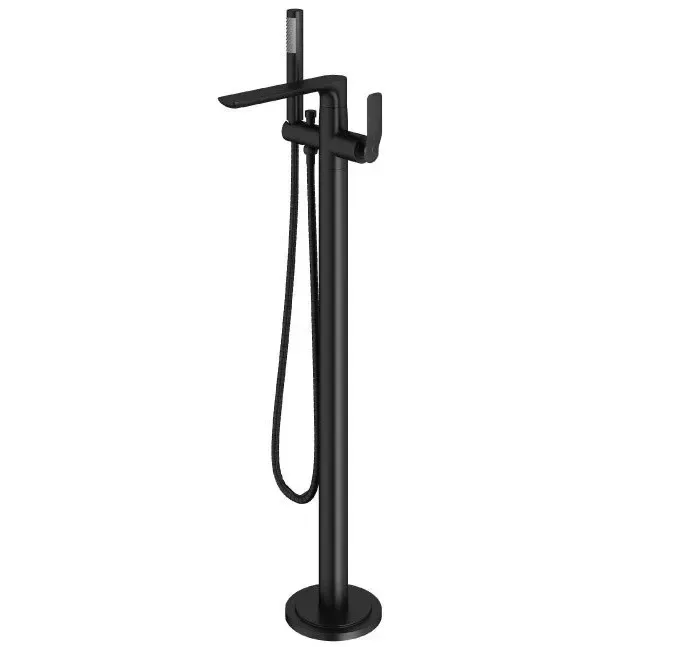 Monocomando de piso para banheira com ducha manual Rainbow Matte Black