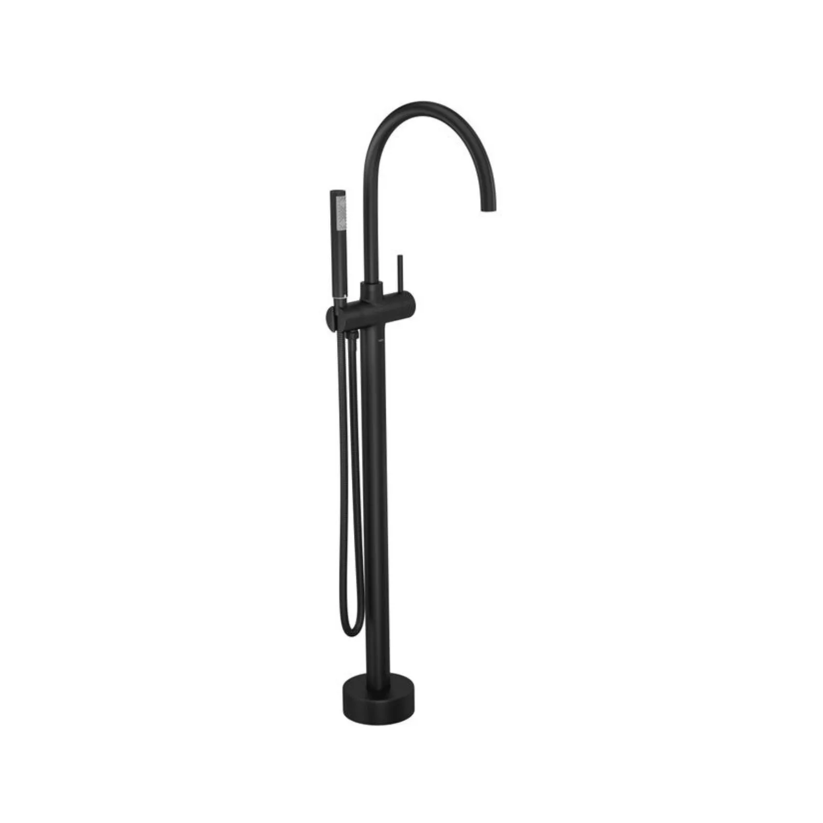 Monocomando de piso para banheira Deca You Redondo Black Matte
