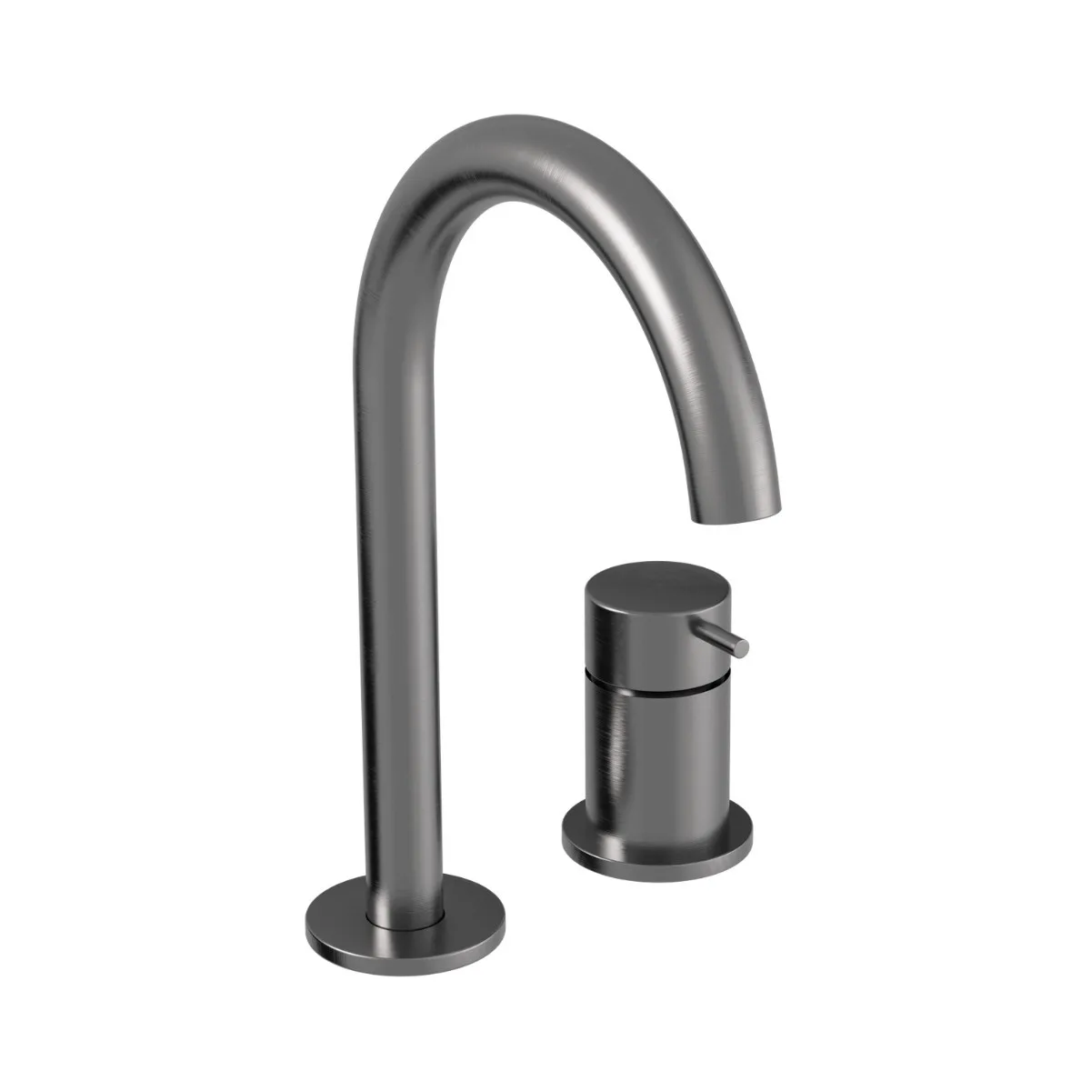 Monocomando de Bancada para Banheiro com Acionamento Brushed Nickel Doka Loop