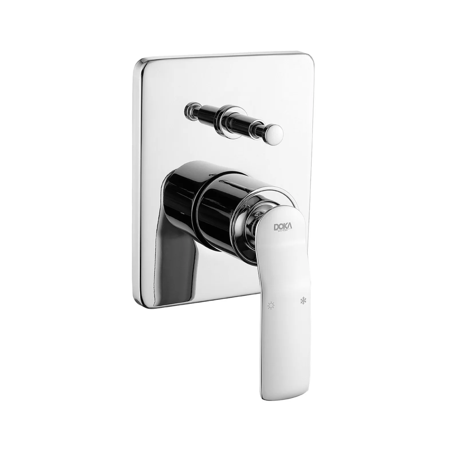 Monocomando para Chuveiro com Desviador Chrome Doka Rainbow