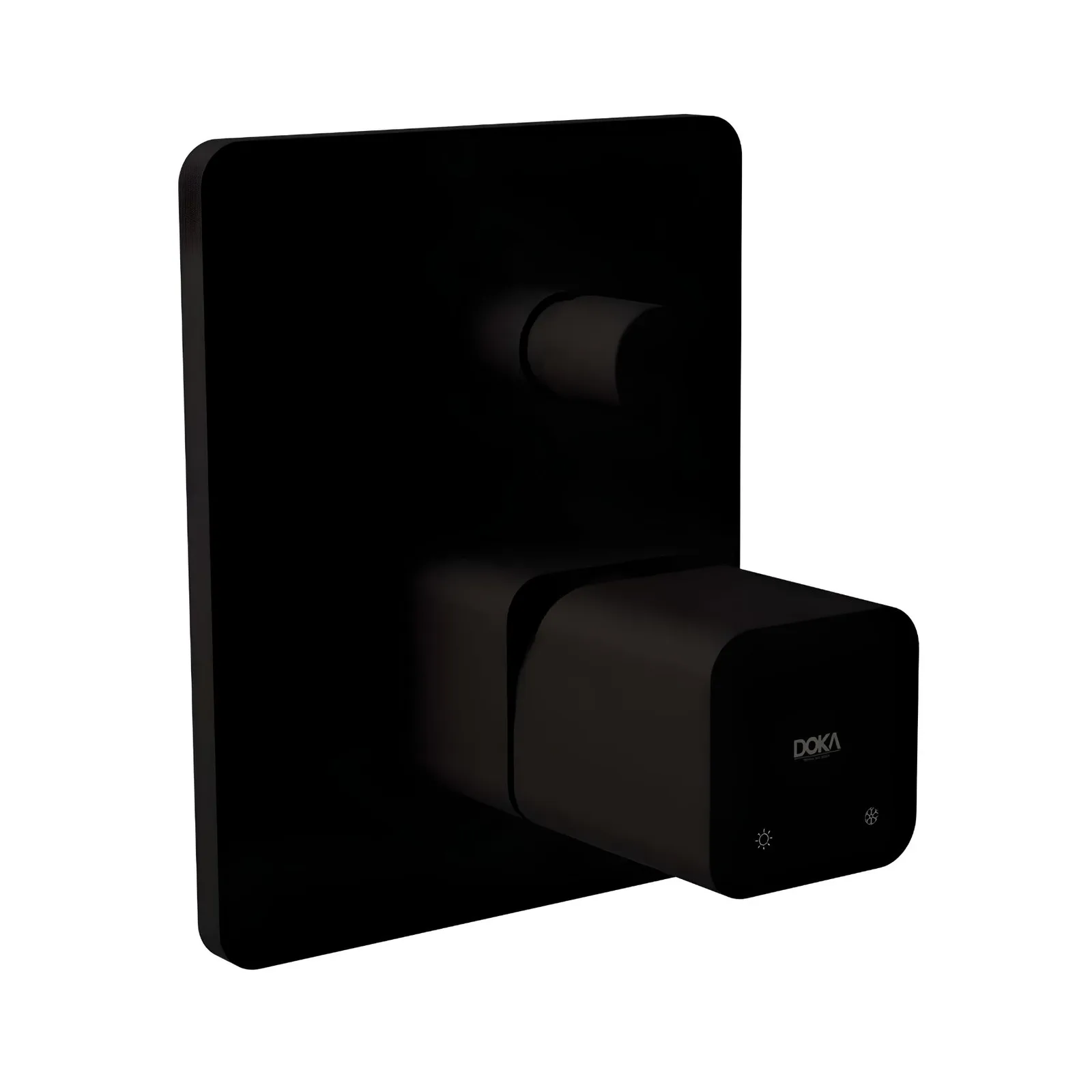 Monocomando para Chuveiro C/Desviador Matt Black Doka Rivvo