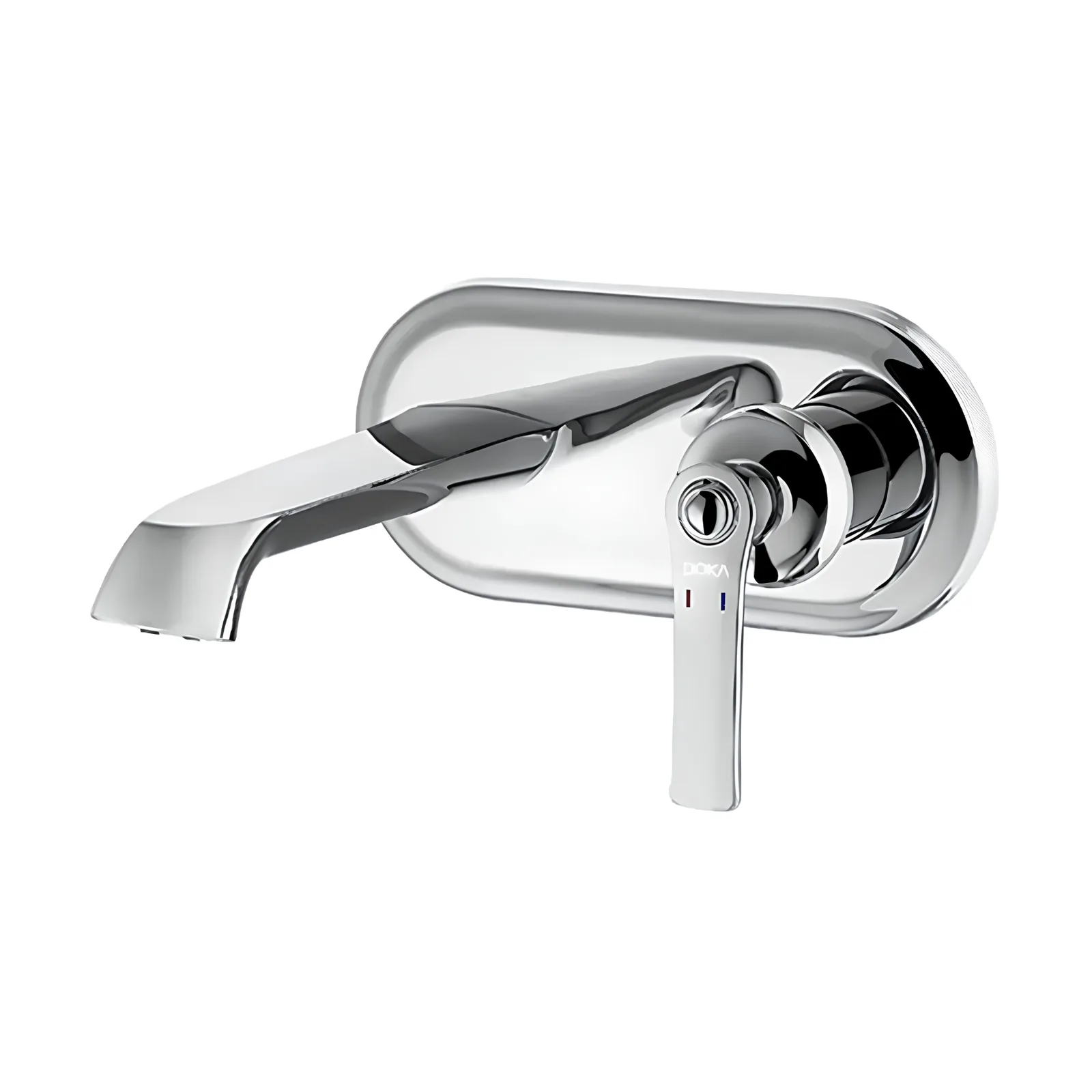 Monocomando de Parede para Lavatório Chrome Doka Ever