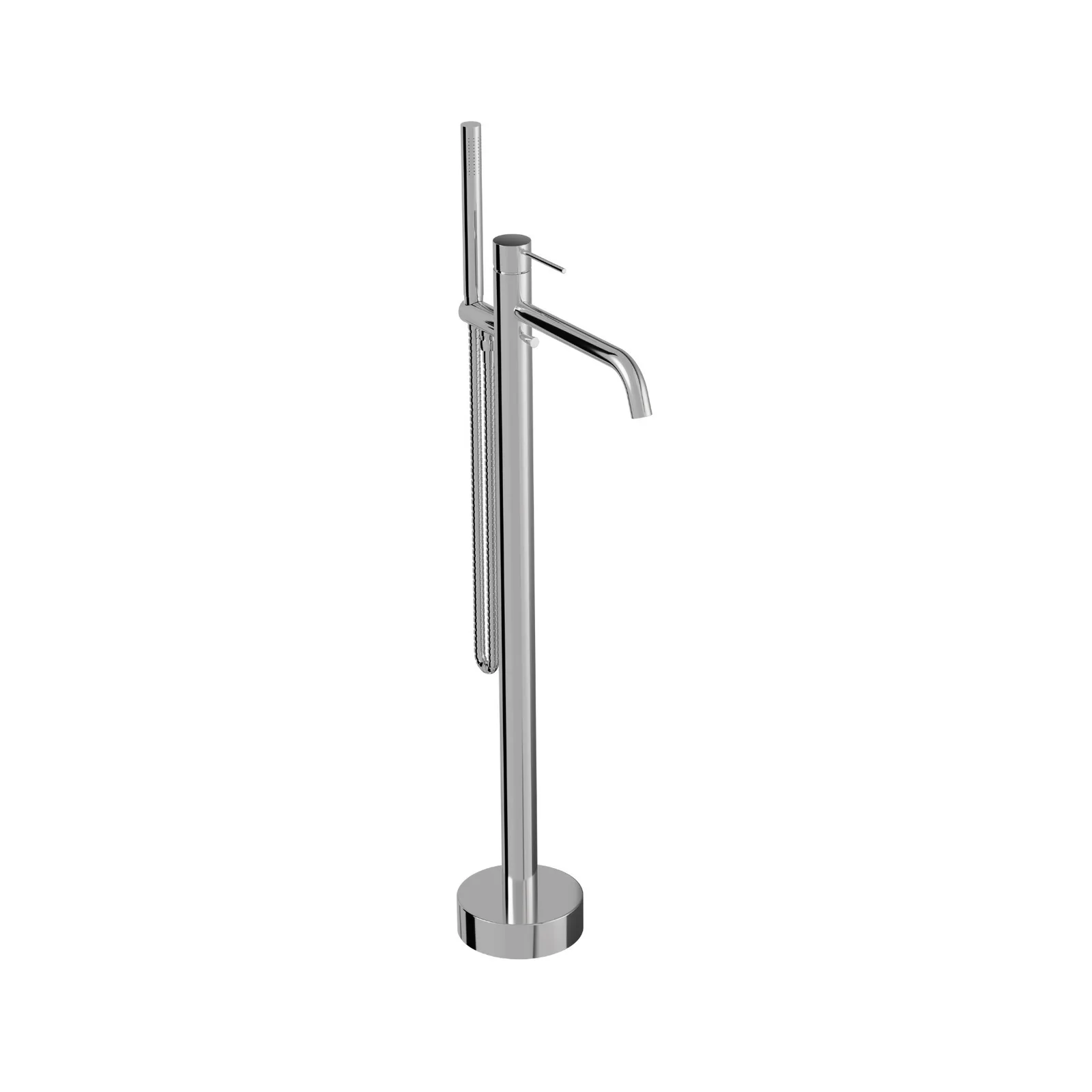 Monocomando de Piso para Banheira com Ducha Manual Chrome Doka Loop