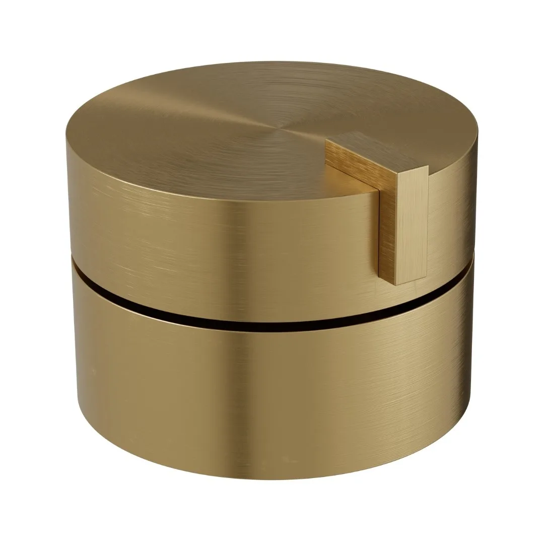Acionamento Monocomando De Bancada Para Lavatório Doka Quantum Brushed Gold