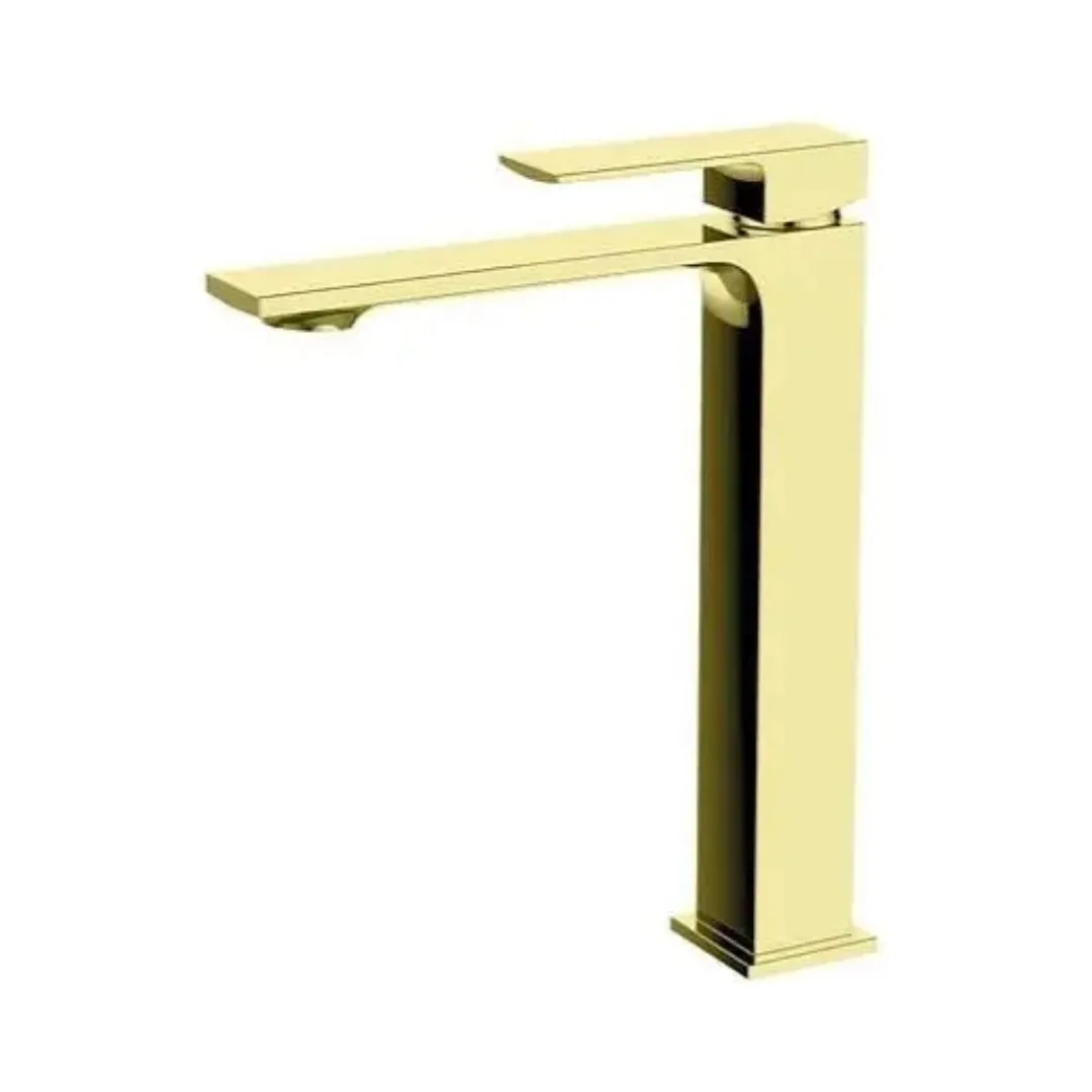 Monocomando de Bancada para Banheiro Ouro Escovado Lexxa Bagno