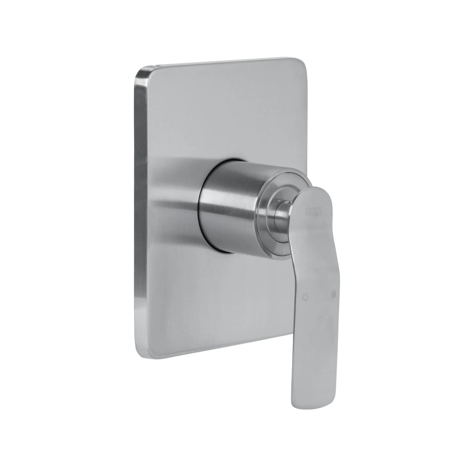 Monocomando para Chuveiro Brushed Nickel Doka Rainbow