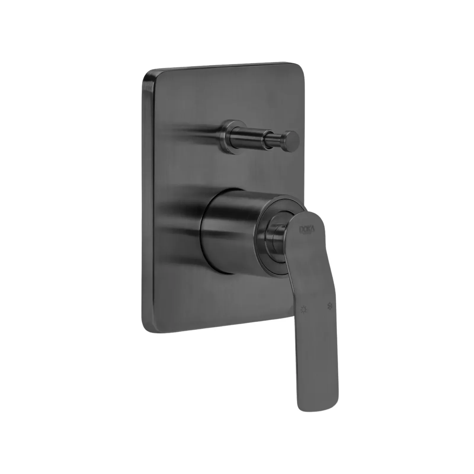 Monocomando para Chuveiro com Desviador GunMetal Doka Rainbow