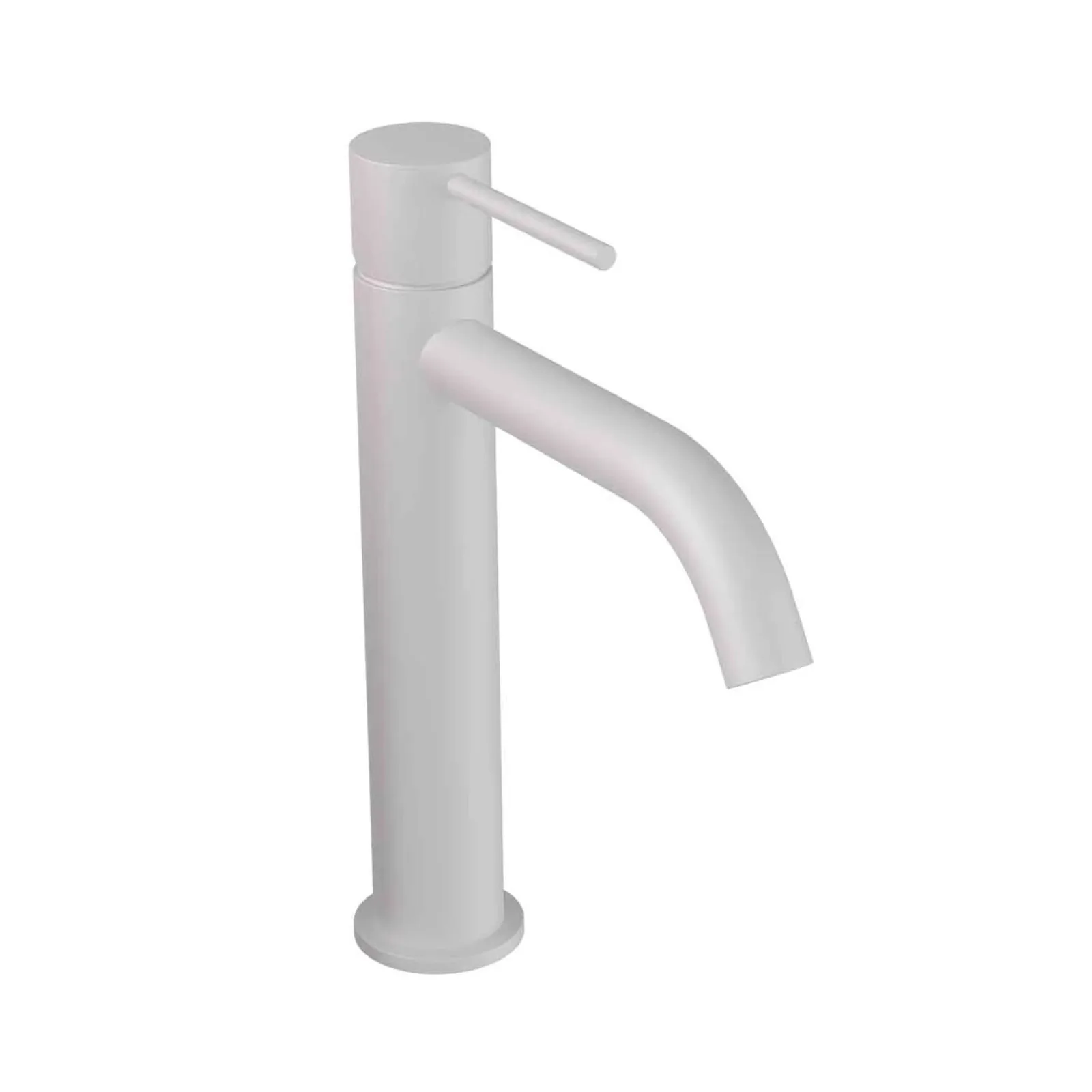 Monocomando para Lavatório 131mm Matt White Doka Loop