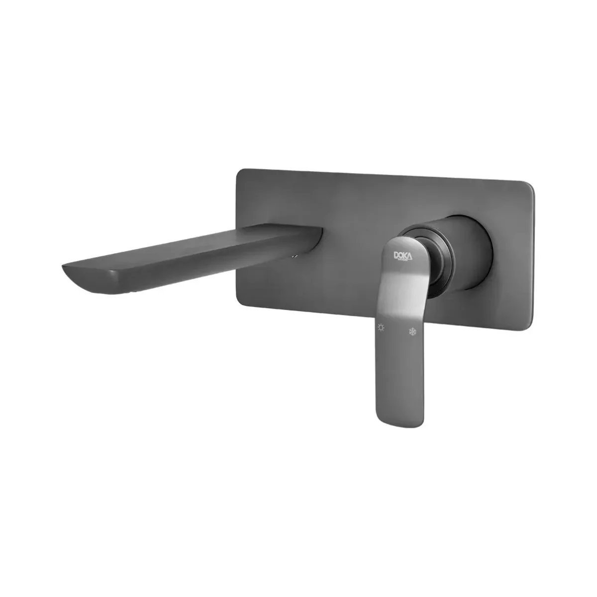 Monocomando de Parede para Banheiro GunMetal Deca Rainbow