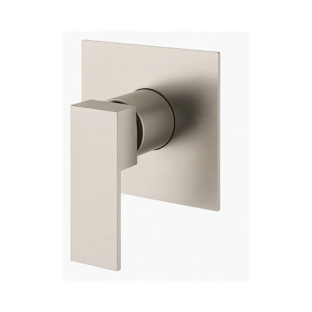 Acabamento Monocomando De Registro Para Base Aço Escovado Lexxa Bagno Lx4012nb
