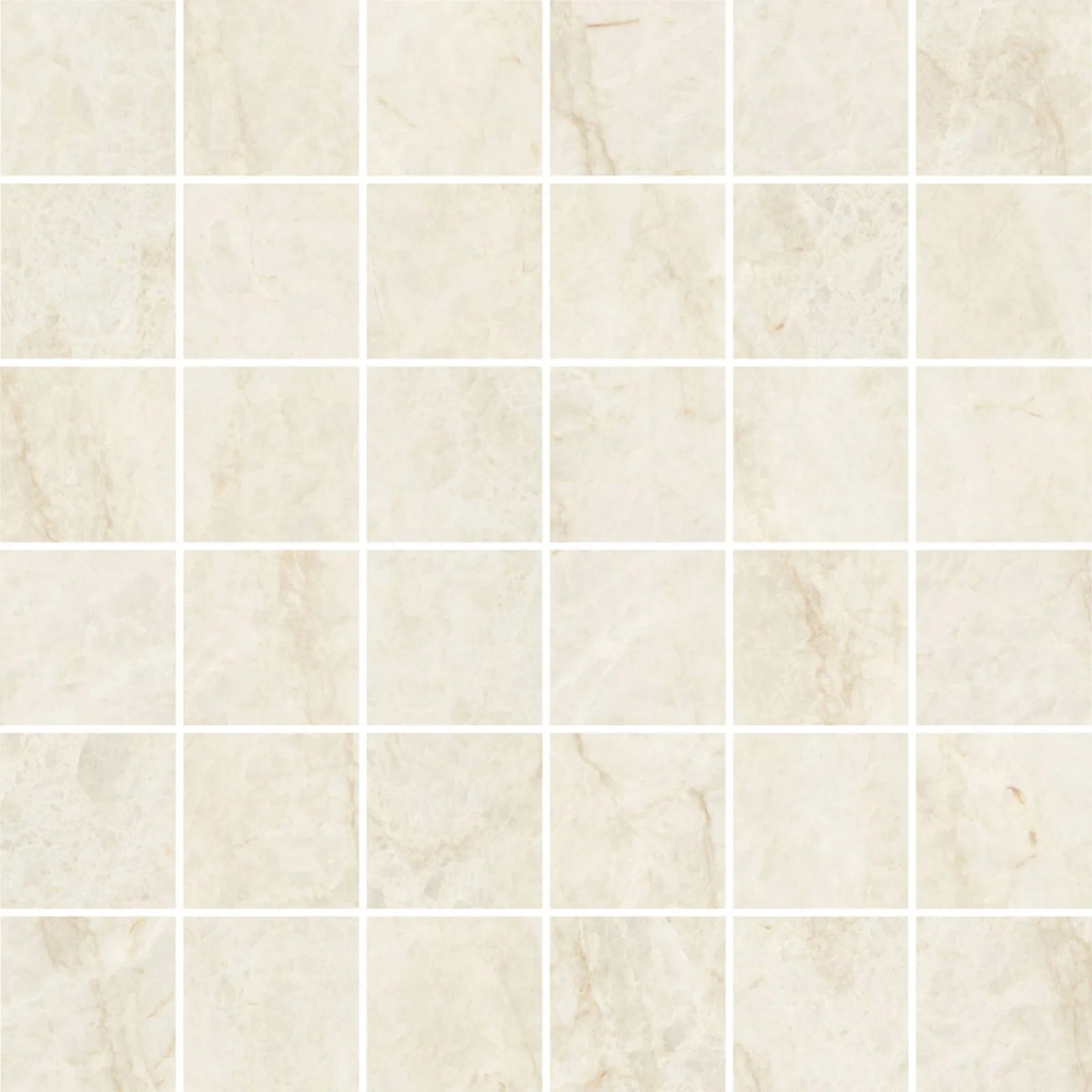 Mosaico Bege Acetinado 30x30 Eliane Mos Mahal Marfim Quadra RET "A"