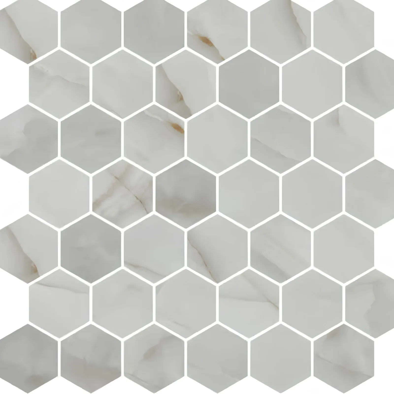Mosaico Eliane Onix Cristal 30x30 T3000 Hex Acetinado "A"